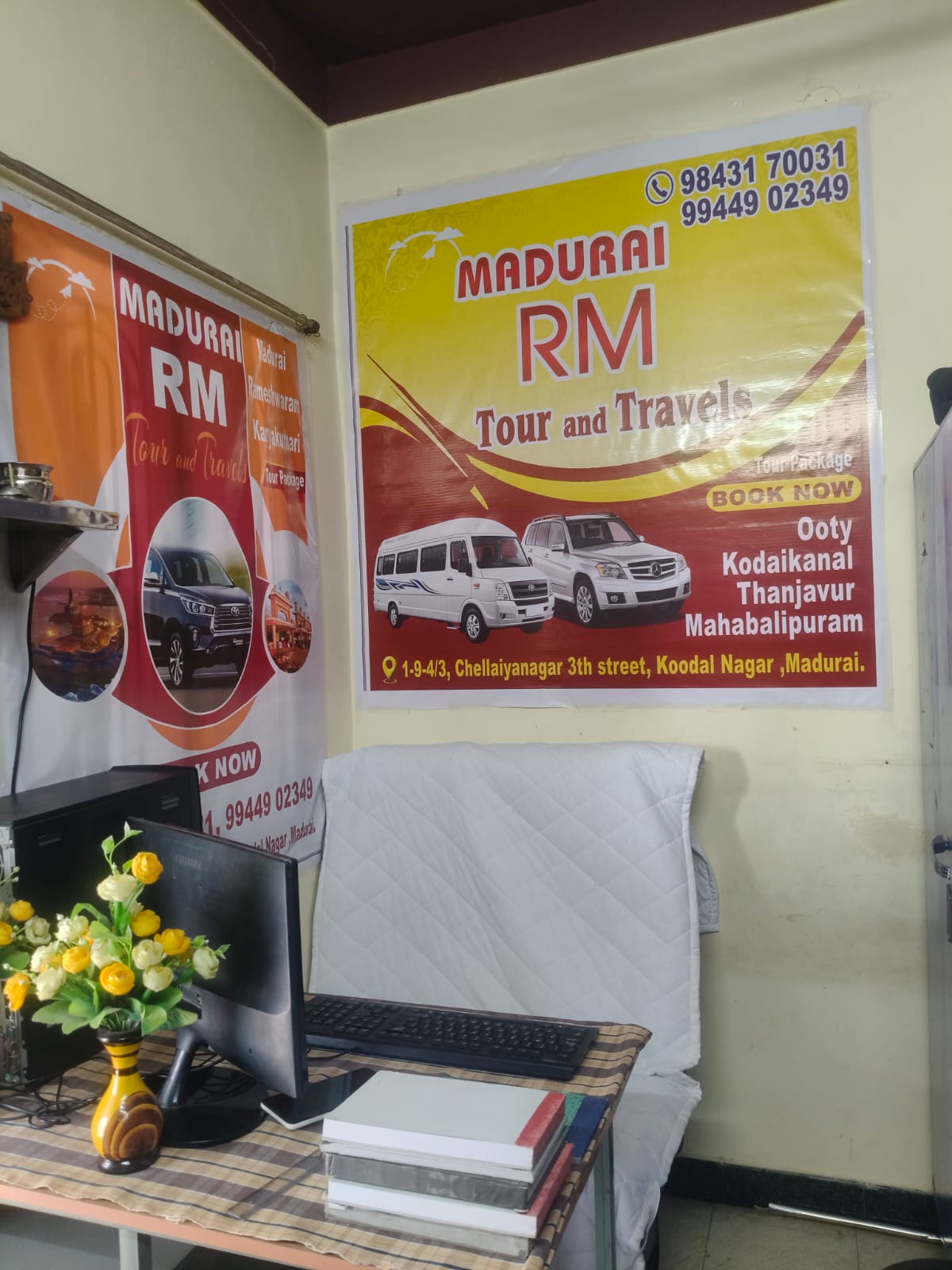 RM Tour and Travels Madurai office